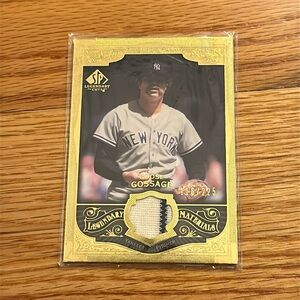 Goose Gossage Memorabilia Card